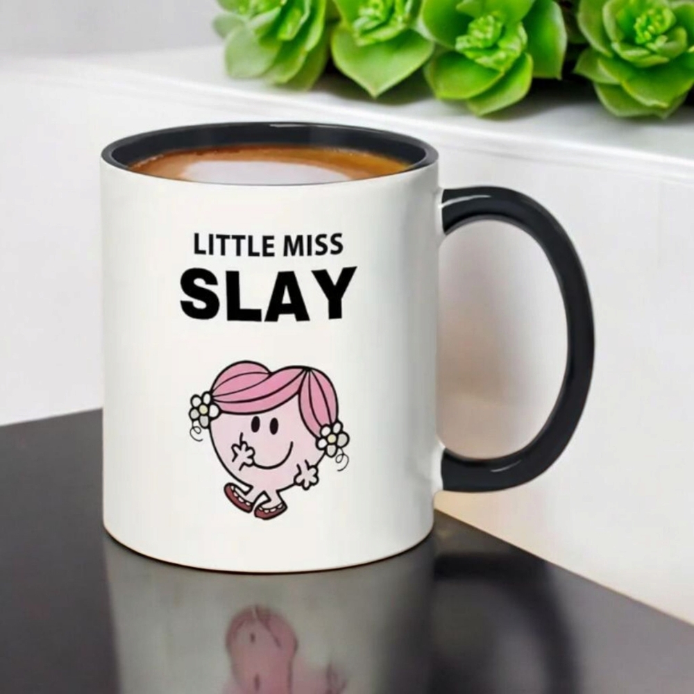 "Little Miss Slay" Mug - White and Black